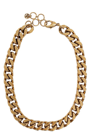 Gold-tone metal necklace-1